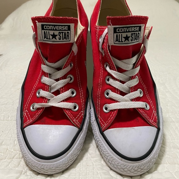 Converse All Star Red Canvas Sneakers - Picture 6 of 8